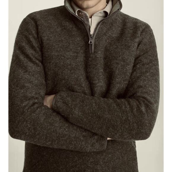 Bonobos x Lanificio Roma Wool Pullover Sweater Men M Preppy Old Money Italian - Picture 6 of 6